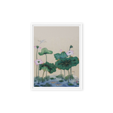 Where Stillness Abides - Energy Art by Yesang Lee - Framed Canvas Print