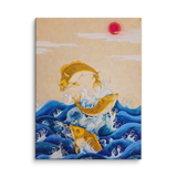 Ascending Energy - Energy Art by Yesang Lee - Unframed Canvas Print