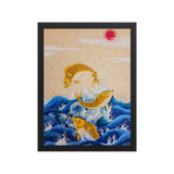 Ascending Energy - Energy Art by Yesang Lee - Framed Paper Print