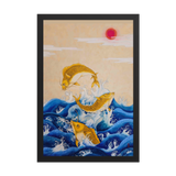 Ascending Energy - Energy Art by Yesang Lee - Framed Paper Print