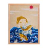 Ascending Energy - Energy Art by Yesang Lee - Framed Paper Print