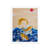 Ascending Energy - Energy Art by Yesang Lee - Framed Paper Print