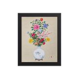Blooming into Being - Energy Art by Yesang Lee - Framed Paper Print