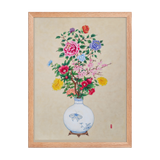 Blooming into Being - Energy Art by Yesang Lee - Framed Paper Print