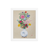 Blooming into Being - Energy Art by Yesang Lee - Framed Paper Print