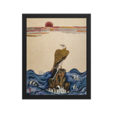 The Gaze of Awareness - Energy Art by Yesang Lee - Framed Paper Print