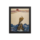 The Gaze of Awareness - Energy Art by Yesang Lee - Framed Paper Print