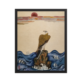 The Gaze of Awareness - Energy Art by Yesang Lee - Framed Paper Print