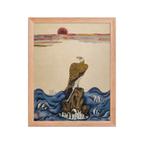 The Gaze of Awareness - Energy Art by Yesang Lee - Framed Paper Print