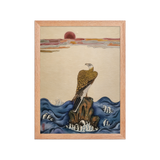 The Gaze of Awareness - Energy Art by Yesang Lee - Framed Paper Print