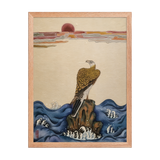 The Gaze of Awareness - Energy Art by Yesang Lee - Framed Paper Print