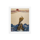 The Gaze of Awareness - Energy Art by Yesang Lee - Framed Paper Print