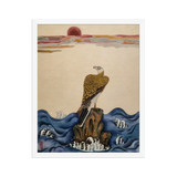 The Gaze of Awareness - Energy Art by Yesang Lee - Framed Paper Print