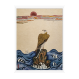 The Gaze of Awareness - Energy Art by Yesang Lee - Framed Paper Print