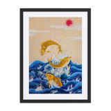Ascending Energy - Energy Art by Yesang Lee - Framed Paper Print with Mat