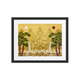 The Center of Being - Energy Art by Yesang Lee - Framed Paper Print with Mat