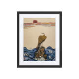 The Gaze of Awareness - Energy Art by Yesang Lee - Framed Paper Print with Mat