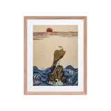 The Gaze of Awareness - Energy Art by Yesang Lee - Framed Paper Print with Mat