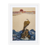 The Gaze of Awareness - Energy Art by Yesang Lee - Framed Paper Print with Mat