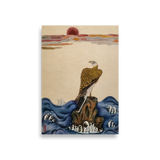 The Gaze of Awareness - Energy Art by Yesang Lee - Unframed Paper Print