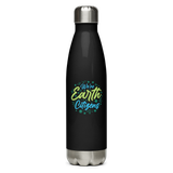 WE'RE EARTH CITIZENS | Stainless Steel Water Bottle | Black
