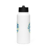WE'RE EARTH CITIZENS | Stainless Steel Water Bottle with a Straw Lid