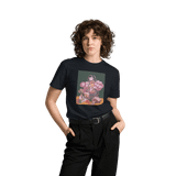 BLESSINGS UPON BLESSINGS  #7 Unisex Premium Cotton T-shirt Energy Art by Meekyung Shin - Dark