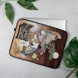 After Everyone Falls Asleep Laptop Sleeve by Meekyung Shin