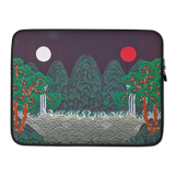 The Sun, the Moon, and the Five Peaks - Energy Art by Meekyung Shin - Laptop Sleeve