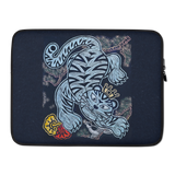 The Tiger Heralds Good Fortune Laptop Sleeve by Meekyung Shin