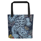The Tiger Heralds Good Fortune Tote Bag Energy Art by Meekyung Shin