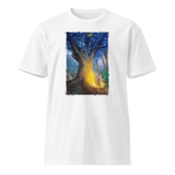 FOREST OF DANCING SOULS Unisex Premium Cotton T-shirt Energy Art by Al Choi - Light