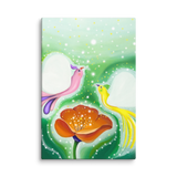 Bird of the Soul-Love - Energy Art by Jisu Han - Unframed Canvas Print