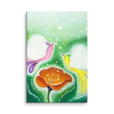 Bird of the Soul-Love - Energy Art by Jisu Han - Unframed Canvas Print