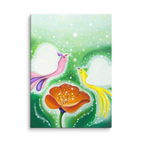 Bird of the Soul-Love - Energy Art by Jisu Han - Unframed Canvas Print