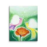Bird of the Soul-Love - Energy Art by Jisu Han - Unframed Canvas Print