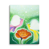Bird of the Soul-Love - Energy Art by Jisu Han - Unframed Canvas Print