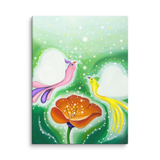 Bird of the Soul-Love - Energy Art by Jisu Han - Unframed Canvas Print
