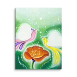 Bird of the Soul-Love - Energy Art by Jisu Han - Unframed Canvas Print