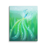 Bird of the Soul #21 - Energy Art by Jisu Han - Unframed Canvas Print