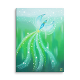 Bird of the Soul #21 - Energy Art by Jisu Han - Unframed Canvas Print