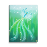 Bird of the Soul #21 - Energy Art by Jisu Han - Unframed Canvas Print