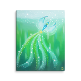 Bird of the Soul #21 - Energy Art by Jisu Han - Unframed Canvas Print