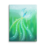 Bird of the Soul #21 - Energy Art by Jisu Han - Unframed Canvas Print