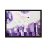 Bird of the Soul  #8 - Energy Art by Jisu Han - Framed Canvas Print