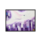 Bird of the Soul  #8 - Energy Art by Jisu Han - Framed Canvas Print