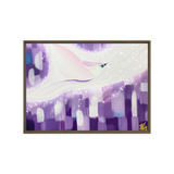 Bird of the Soul  #8 - Energy Art by Jisu Han - Framed Canvas Print