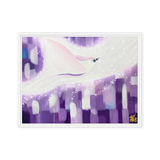 Bird of the Soul  #8 - Energy Art by Jisu Han - Framed Canvas Print