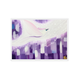 Bird of the Soul  #8 - Energy Art by Jisu Han - Framed Canvas Print