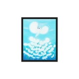 Bird of the Soul  #13-2 - Energy Art by Jisu Han - Framed Canvas Print